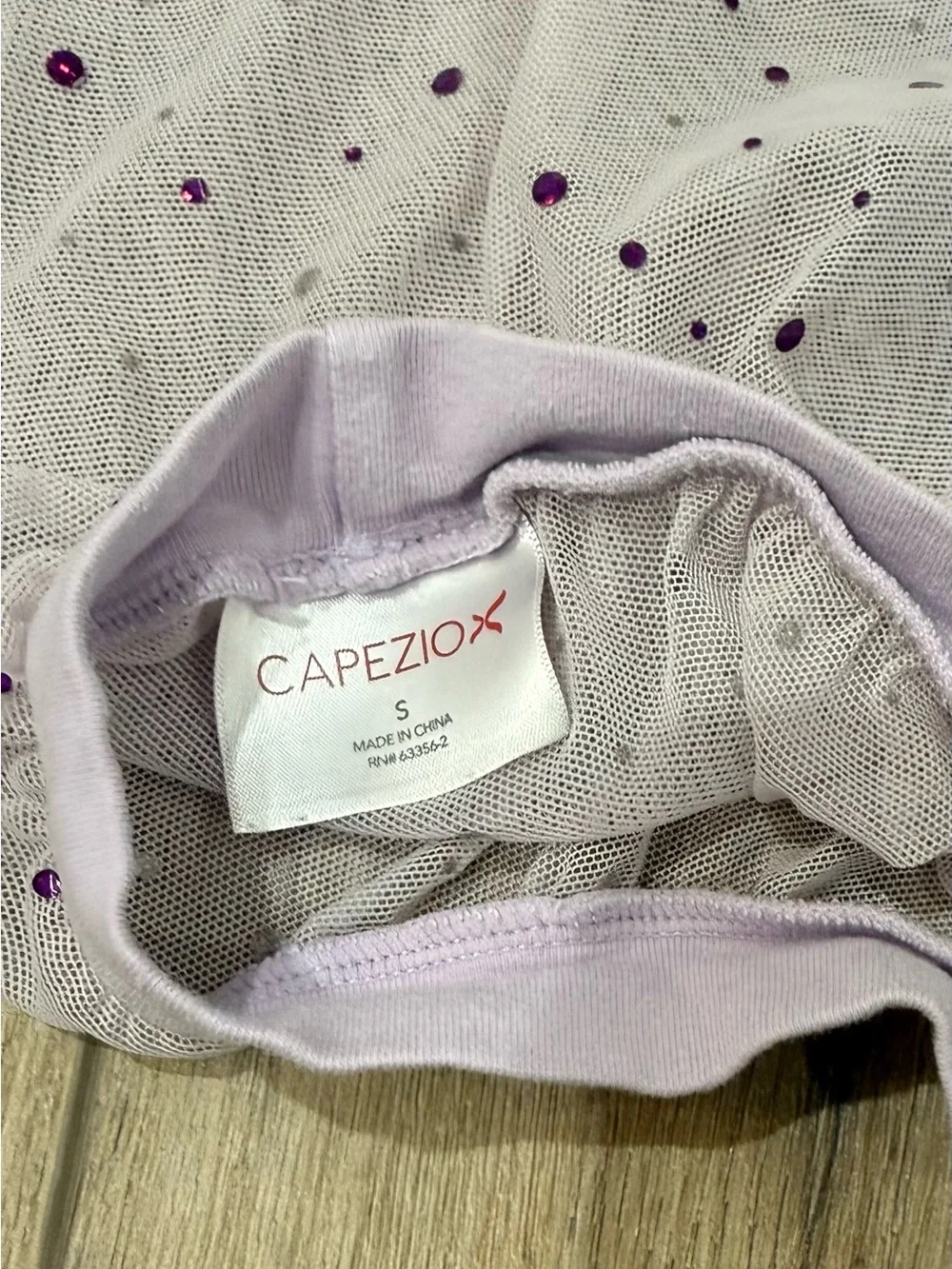 Capezio Girls Lavender Dance Leotard & Sparkle Tulle Skirt Set Size Int/Small